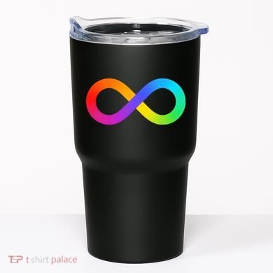 Neurodiversity Rainbow Infinity Autism Tumbler