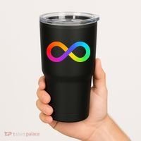 Neurodiversity Rainbow Infinity Autism Tumbler thumb 2