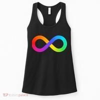 Neurodiversity Rainbow Infinity Autism Women's Tank Top thumb 0