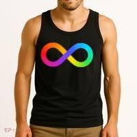 Neurodiversity Rainbow Infinity Autism Tank Top thumb 3