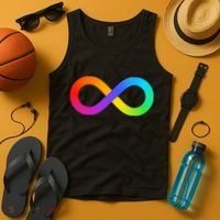 Neurodiversity Rainbow Infinity Autism Tank Top thumb 4