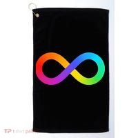 Neurodiversity Rainbow Infinity Autism Golf Towel thumb 0