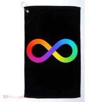 Neurodiversity Rainbow Infinity Autism Golf Towel thumb 0