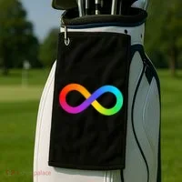 Neurodiversity Rainbow Infinity Autism Golf Towel thumb 2
