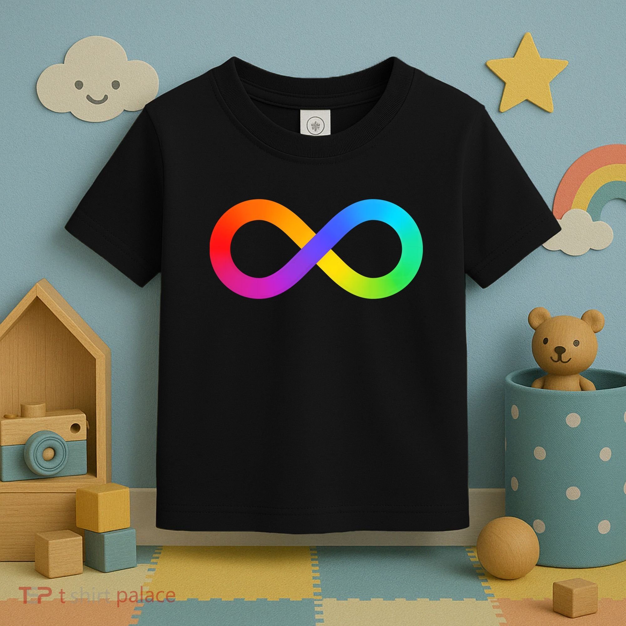 Neurodiversity Rainbow Infinity Autism Toddler T-Shirt
