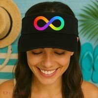 Neurodiversity Rainbow Infinity Autism Visor thumb 2