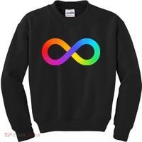 Neurodiversity Rainbow Infinity Autism Kids Sweatshirt thumb 0