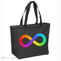 Neurodiversity Rainbow Infinity Autism Tote Bag thumb 2