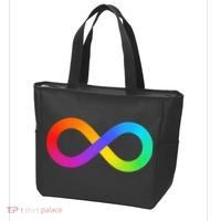 Neurodiversity Rainbow Infinity Autism Tote Bag thumb 3