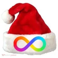 Neurodiversity Rainbow Infinity Autism Santa Hat thumb 0