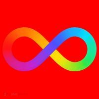 Neurodiversity Rainbow Infinity Autism Santa Hat thumb 1