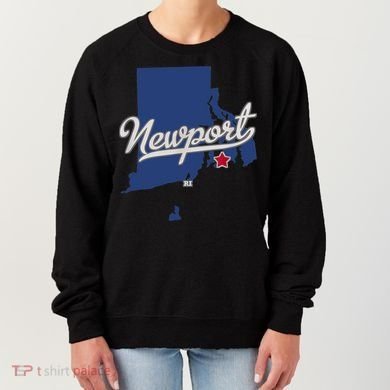 Newport Rhode Island RI Map Women's Sweatshirt