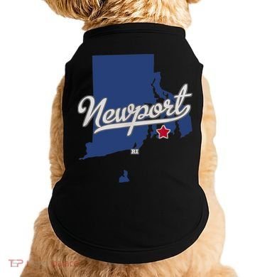 Newport Rhode Island RI Map Doggie Tank
