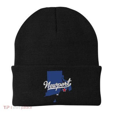 Newport Rhode Island RI Map Beanie