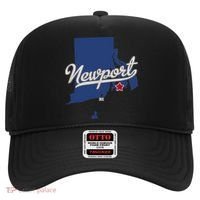 Newport Rhode Island RI Map Hat thumb 0
