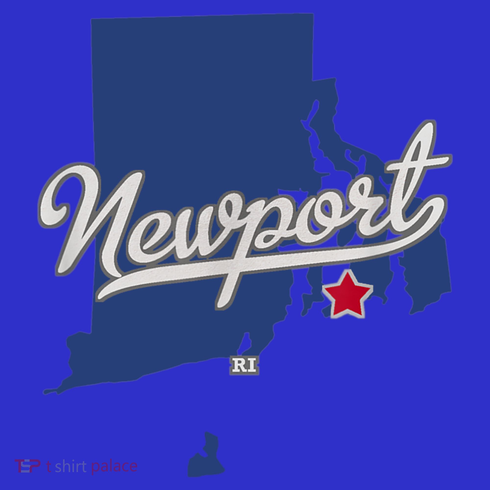 Newport Rhode Island RI Map Sweatshirt