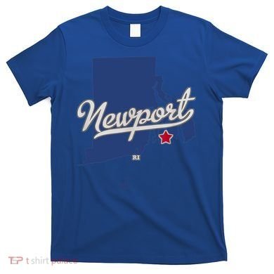 Newport Rhode Island RI Map T-Shirt