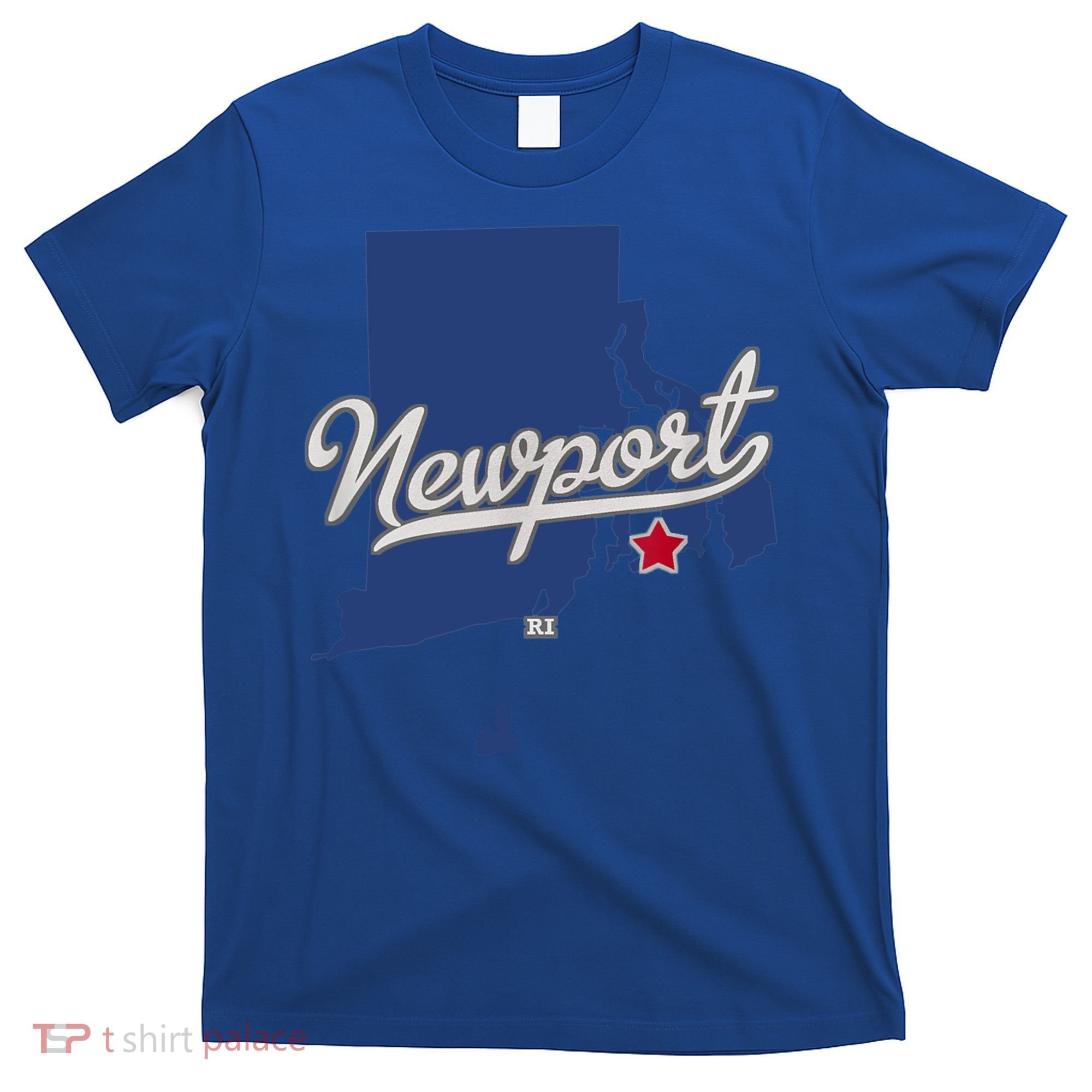 Newport Rhode Island RI Map T-Shirt