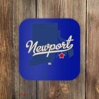 Newport Rhode Island RI Map Coaster thumb 0