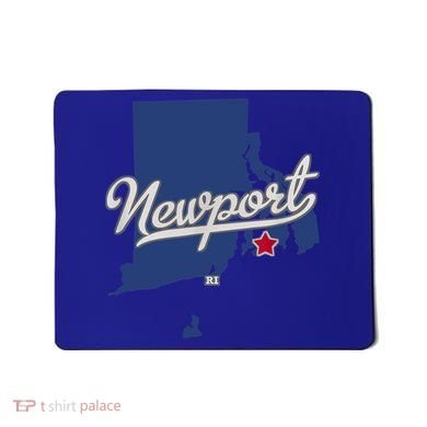 Newport Rhode Island RI Map Mousepad