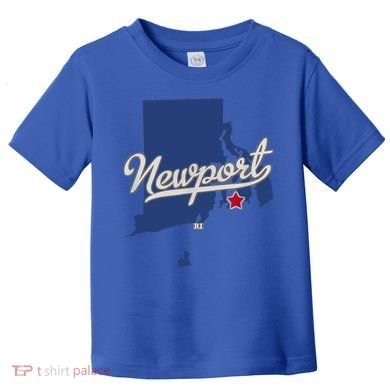 Newport Rhode Island RI Map Toddler T-Shirt