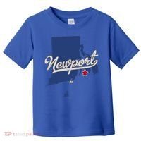 Newport Rhode Island RI Map Toddler T-Shirt thumb 0