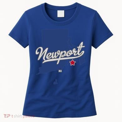 Newport Rhode Island RI Map Women's T-Shirt