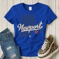Newport Rhode Island RI Map Women's T-Shirt thumb 3