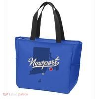 Newport Rhode Island RI Map Tote Bag thumb 3