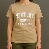Newport Rhode Island Ri Vintage Established T-Shirt thumb 4