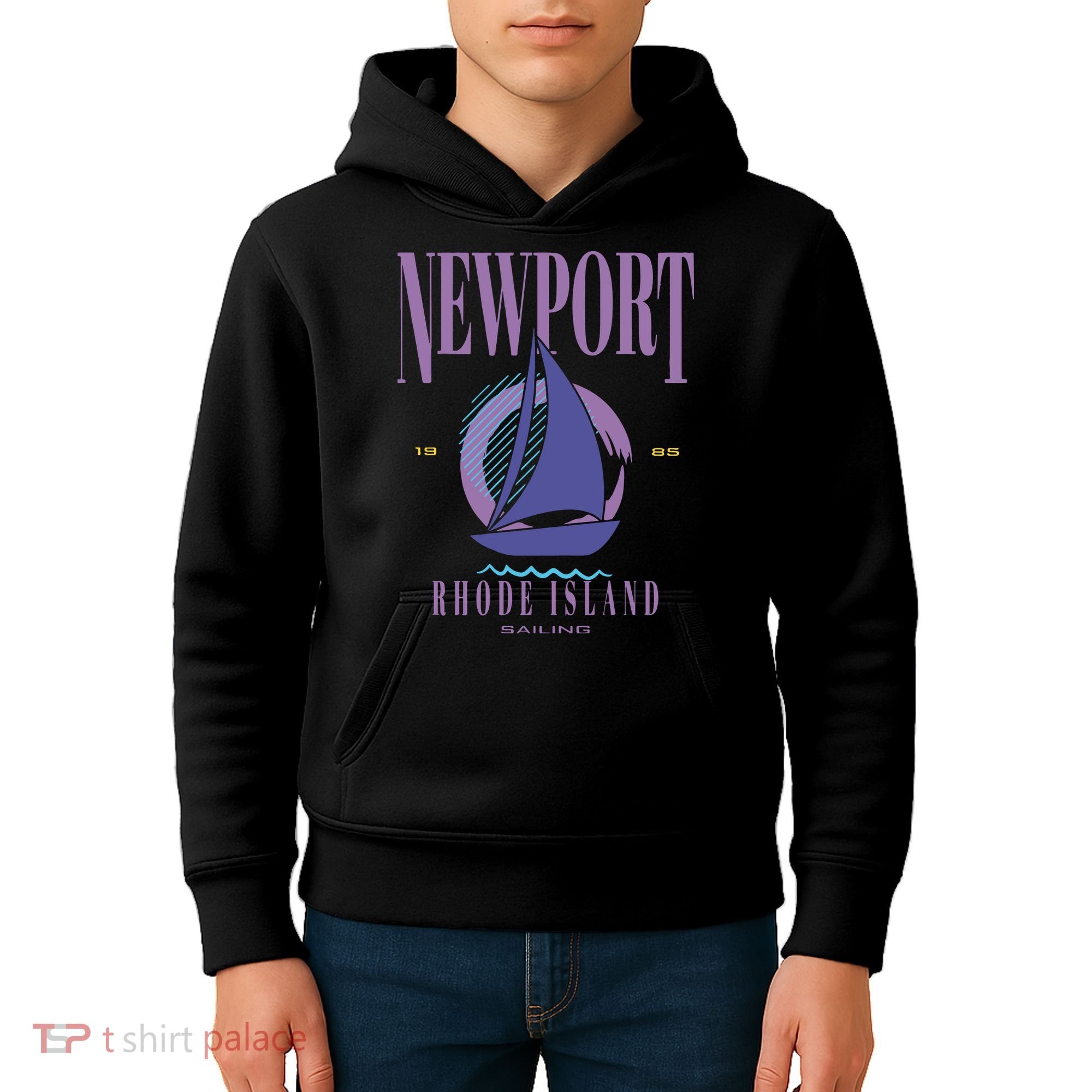 Newport Rhode Island Saling Kids Hoodie