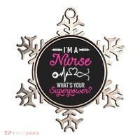 Nurse RN Life I'm A Nurse What's Your Superpower Ornament thumb 0