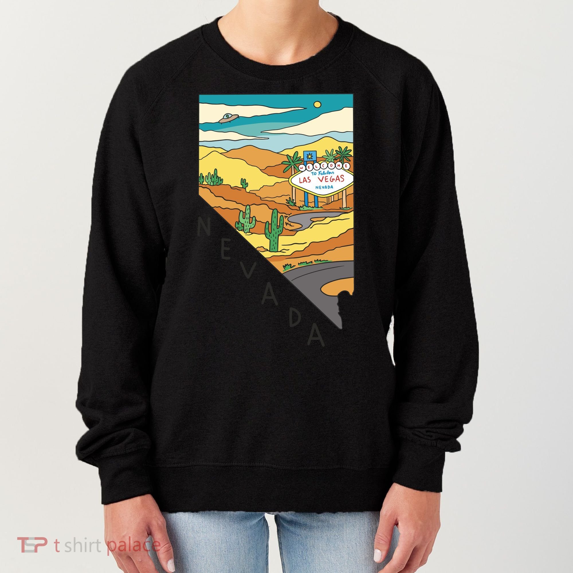 Nevada Retro Las Vegas Women's Sweatshirt