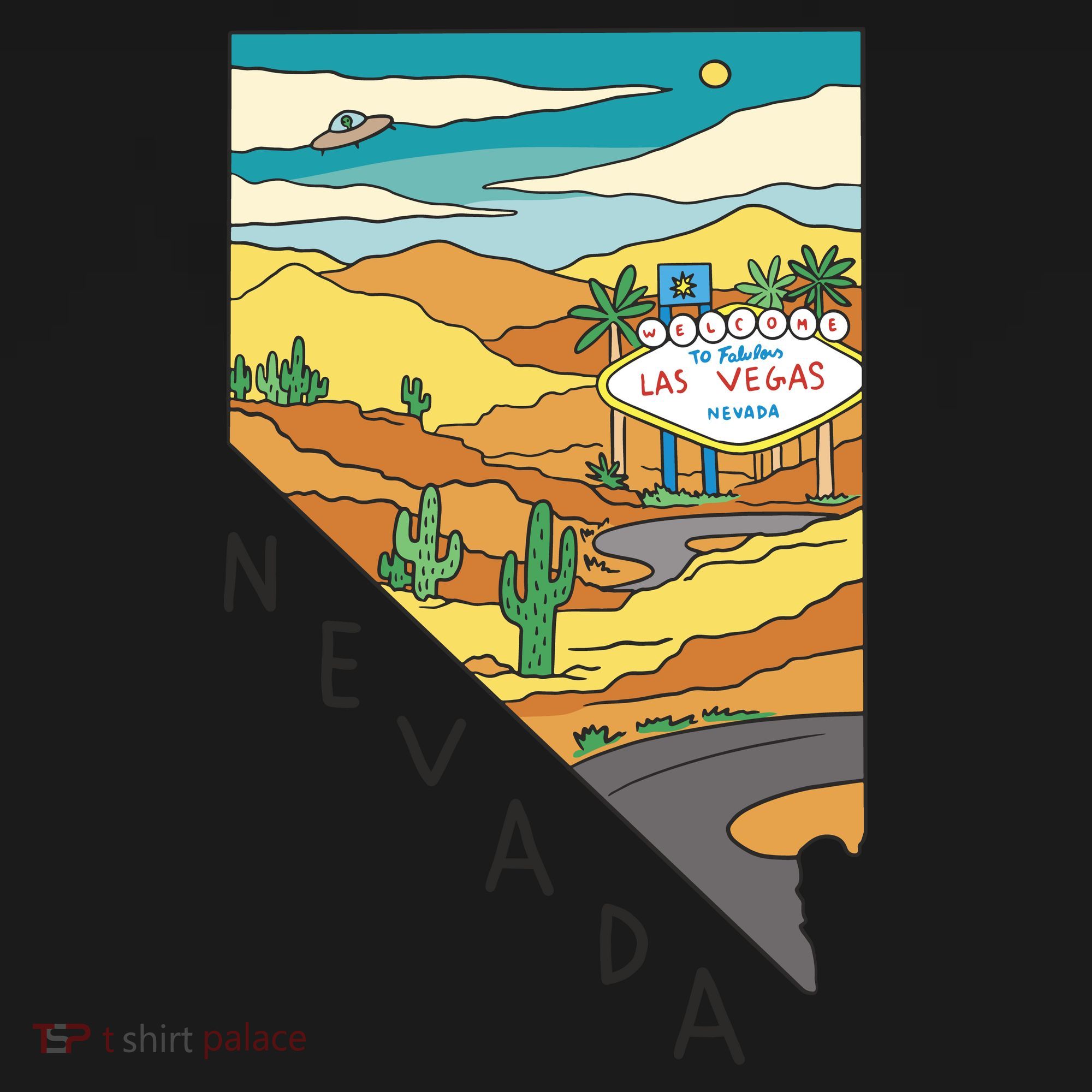 Nevada Retro Las Vegas Ornament