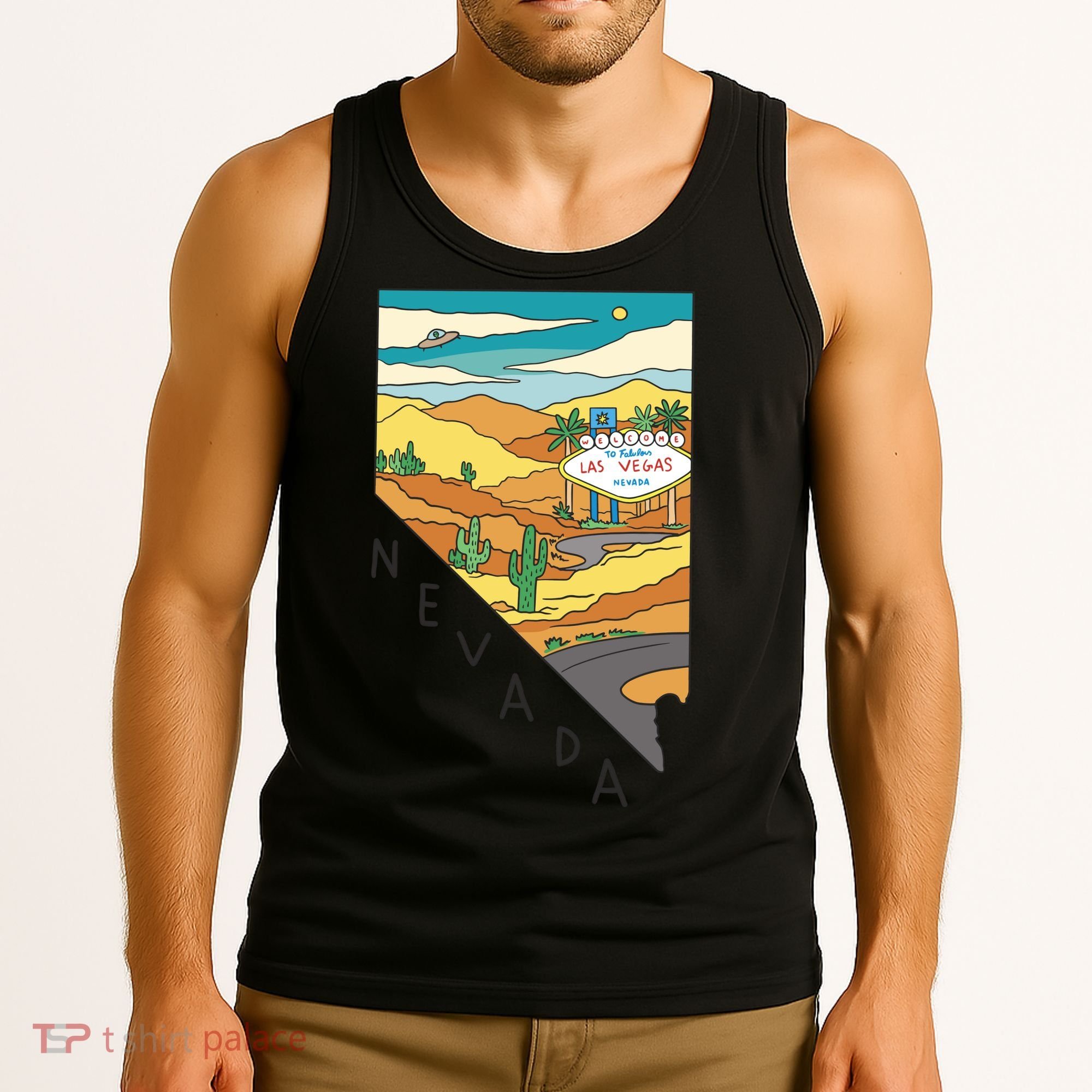 Nevada Retro Las Vegas Tank Top