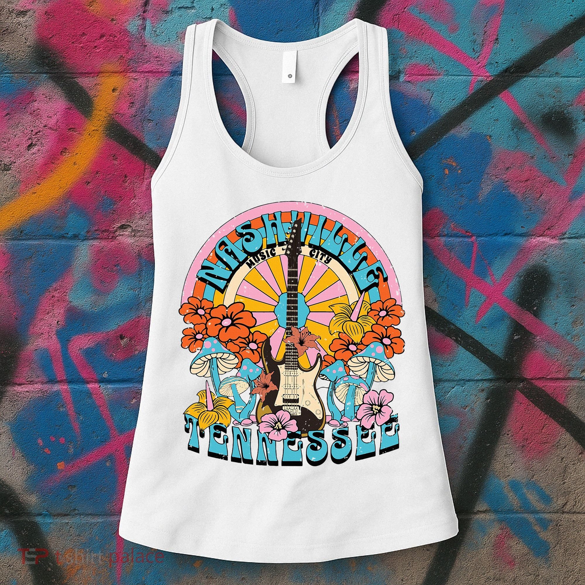 Nashville Retro Music City Trip Nash Bash Bach Women's Tank Top