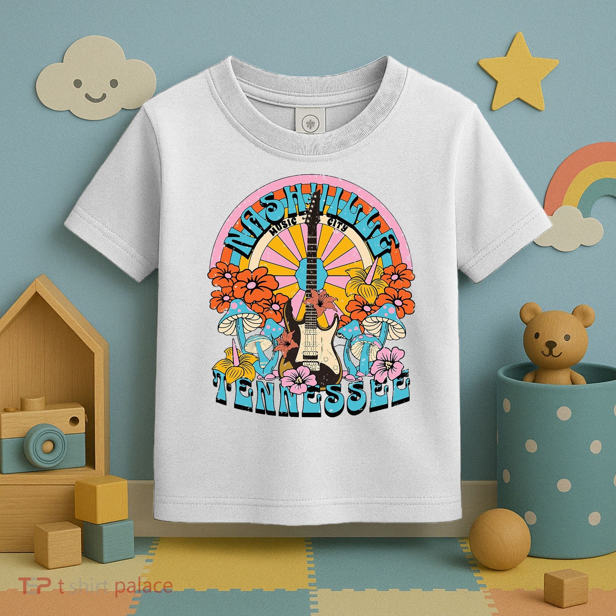 Nashville Retro Music City Trip Nash Bash Bach Toddler T-Shirt