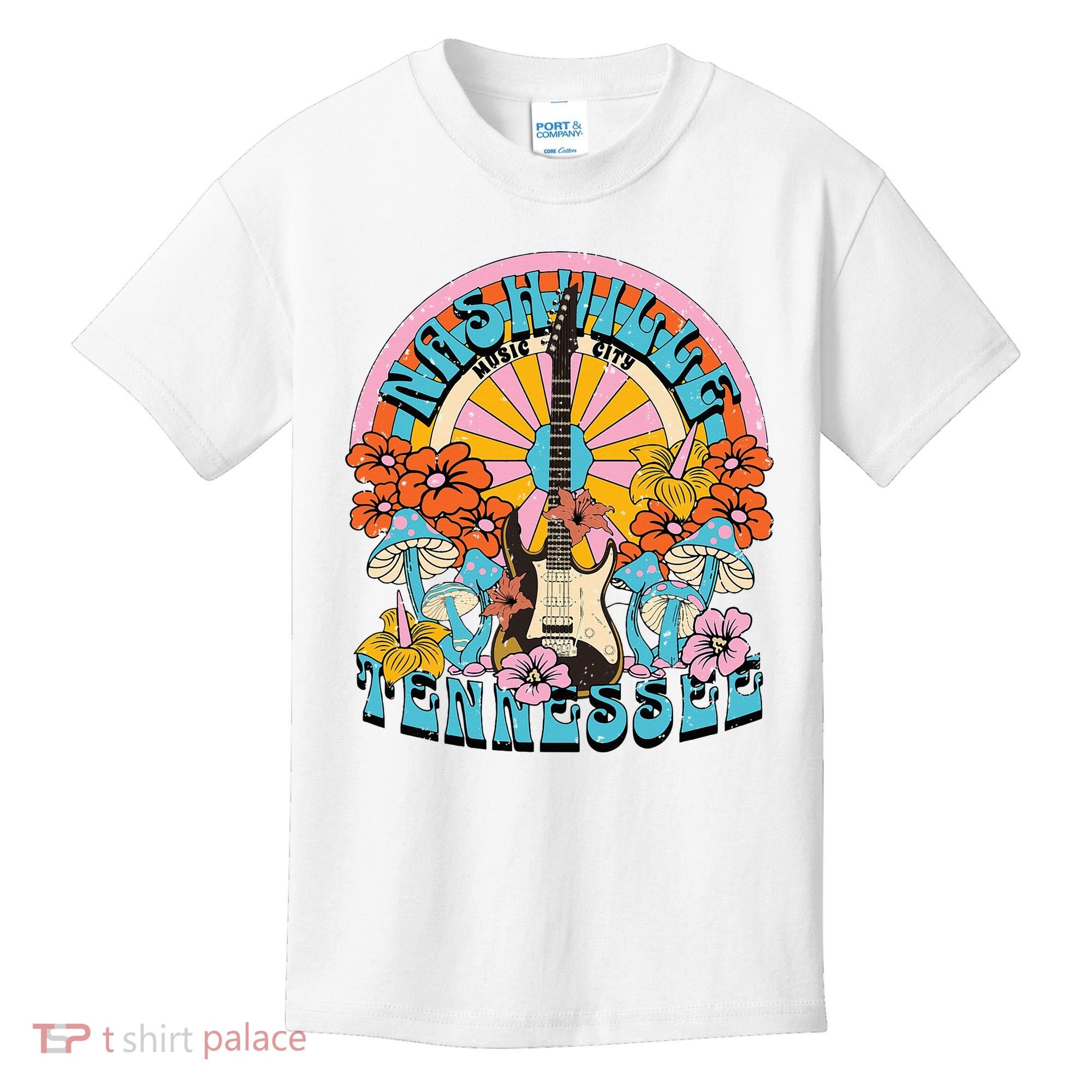 Nashville Retro Music City Trip Nash Bash Bach Kids T-Shirt