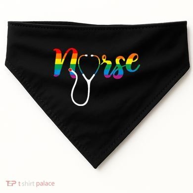 Nurse Rainbow USA-Made Doggie Bandana
