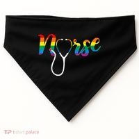 Nurse Rainbow USA-Made Doggie Bandana thumb 0