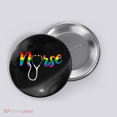 Nurse Rainbow Button