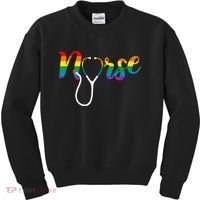 Nurse Rainbow Kids Sweatshirt thumb 0