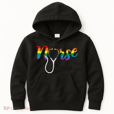Nurse Rainbow Kids Hoodie
