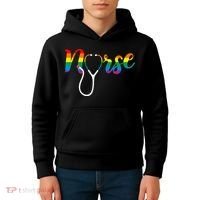 Nurse Rainbow Kids Hoodie thumb 4