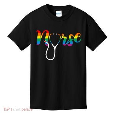 Nurse Rainbow Kids T-Shirt