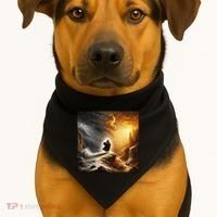 Neither Rain Nor Snow Renaissance Style Art USA-Made Doggie Bandana thumb 1