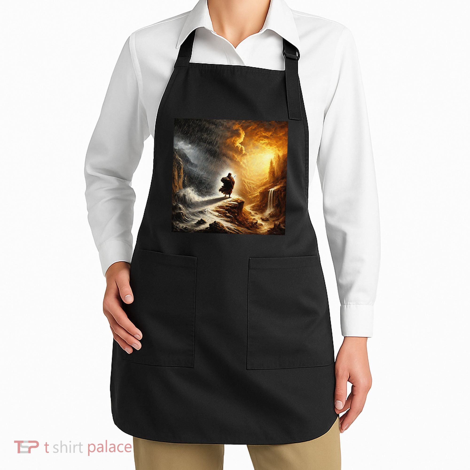 Neither Rain Nor Snow Renaissance Style Art Apron