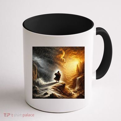 Neither Rain Nor Snow Renaissance Style Art Coffee Mug back