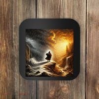 Neither Rain Nor Snow Renaissance Style Art Coaster thumb 0