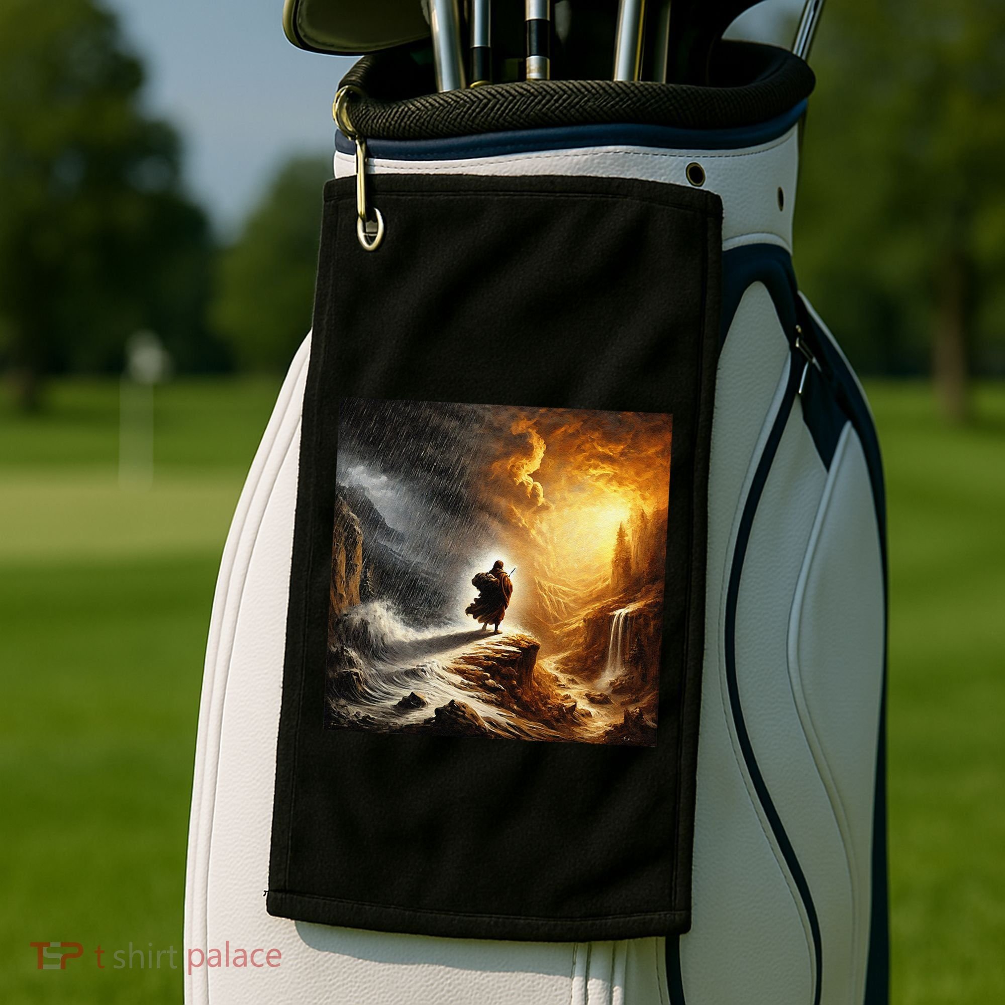 Neither Rain Nor Snow Renaissance Style Art Golf Towel